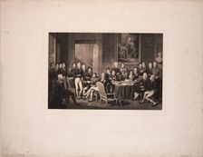 The Congress of Vienna, c. 1815. Artist: Isabey, Jean-Baptiste (1767-1855)