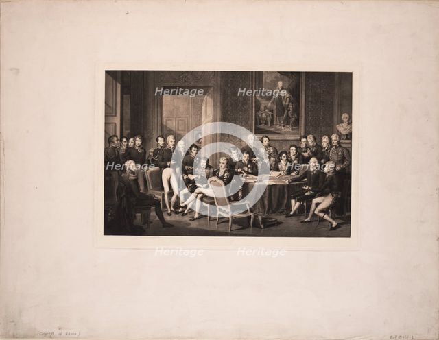 The Congress of Vienna, c. 1815. Artist: Isabey, Jean-Baptiste (1767-1855)