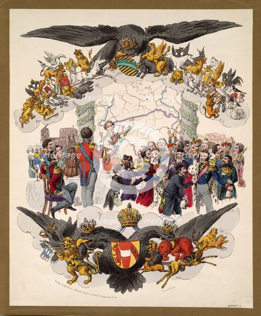The Congress of Vienna (Caricature), 1815. Artist: Anonymous  