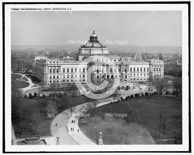 The Congressional Library i.e. Library of Congress, Washington, D.C., c1902. Creator: William H. Jackson.