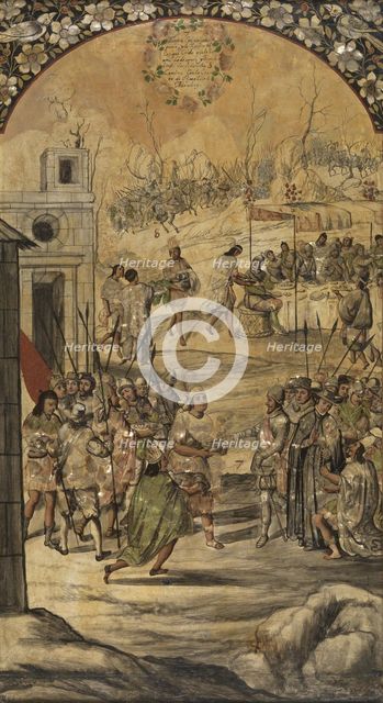 The Conquest of Mexico by Hernan Cortés.
