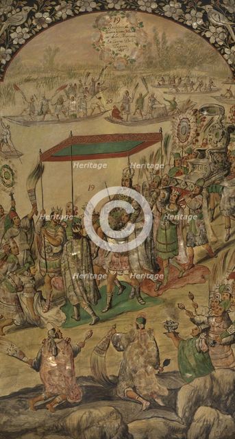 The Conquest of Mexico by Hernan Cortés.