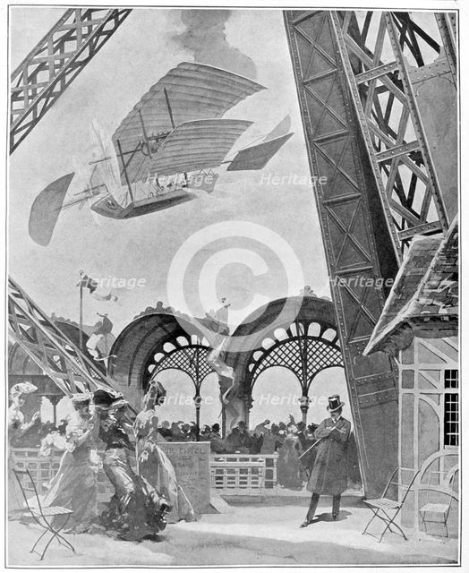 The conquest of the air at the Ambigu-Comique, 1900. Artist: Unknown