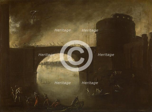 The conquest of Troy, c.1639. Creator: Tassi, Agostino (1578-1644).