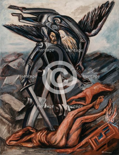 The conquest, c1942. Creator: Jose Clemente Orozco.