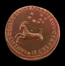 The Constellation Capricorn [reverse], 1537. Creator: Domenico de'Vetri