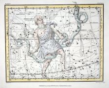 The Constellations (Plate IX) Olphiuchus, or Serpentarius, and Serpens, 1822