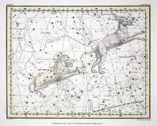 The Constellations (Plate V) Lynx, Leo Minor, 1822