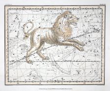 The Constellations (Plate XVII) Leo, 1822
