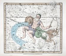 The Constellations (Plate XXI) Capricorn and Aquarius, from A Celestial Atlas by Alexander Jamieson