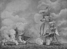 The Constitution and the Guerriere c1813