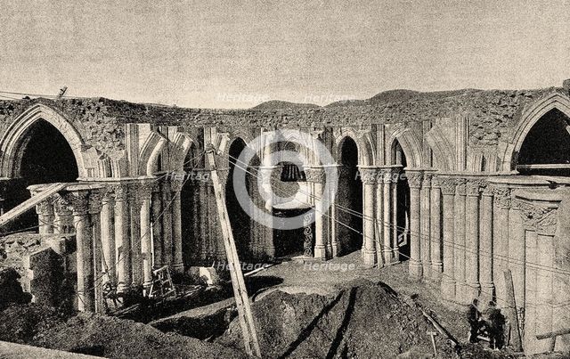 The construction of the Basílica de la Sagrada Família, 1887. Creator: Anon.