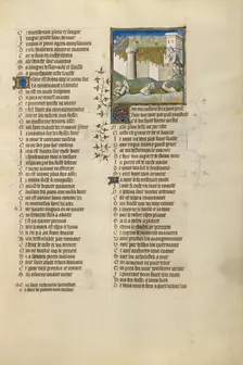 The Construction of a Castle in which the Personification of Jealousy Wishes to..., about 1405. Creator: Unknown