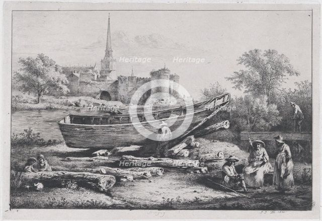 The Construction Site, in Savigny, 1803. Creator: Jean-Jacques de Boissieu.