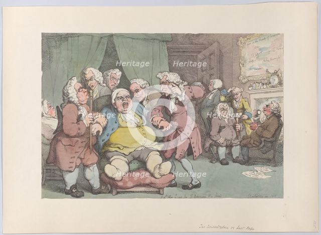 The Consultation, or Last Hope, June 30, 1808., June 30, 1808. Creator: Thomas Rowlandson.