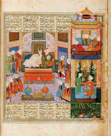 The Consummation of the Marriage Between Khusraw and Shirin (Miniature From the Cycle of Eight Poeti Artist: Iranian master