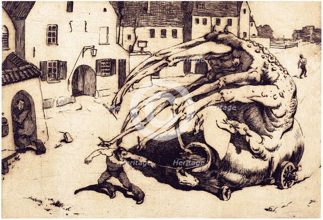 The Conscience, 1911. Creator: Vasyl' Masyutin.