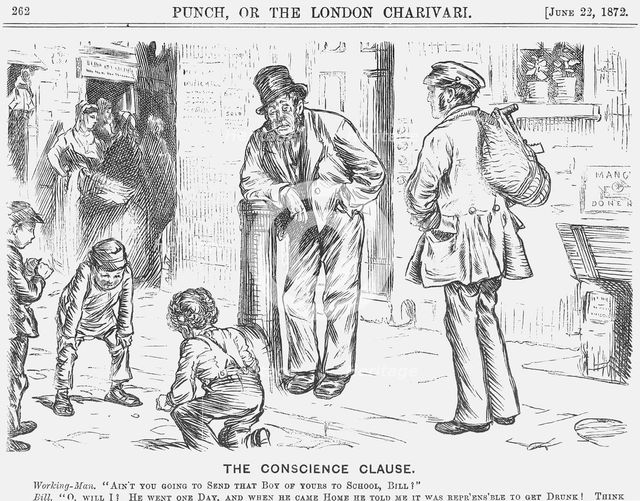 'The Conscience Clause', 1872. Creator: Unknown.