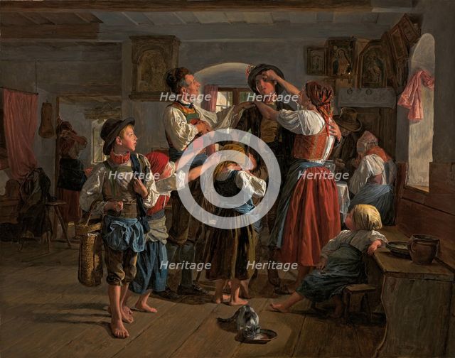 The Conscript’s Farewell, 1854. Artist: Waldmüller, Ferdinand Georg (1793-1865)