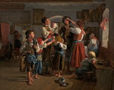 The Conscript’s Farewell, 1854. Artist: Waldmüller, Ferdinand Georg (1793-1865)