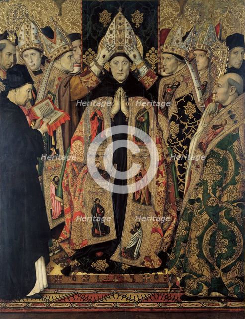 The Consecration of Saint Augustine. Artist: Huguet, Jaume (1412-1492)