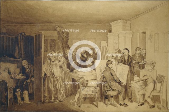 The Consequences of Fidelka's Death, 1844. Artist: Fedotov, Pavel Andreyevich (1815-1852)