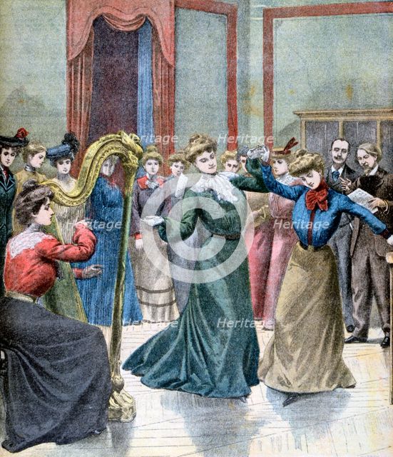 The conservatory of Mimi Pinson, 1902. Artist: Unknown