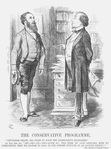 The Conservative Programme 1872. Creator: Joseph Swain