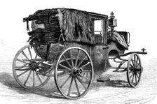 The Conspiracies in St. Petersburg: the late Emperor's carriage, shattered by the..bomb-shell, 1881. Creator: Unknown