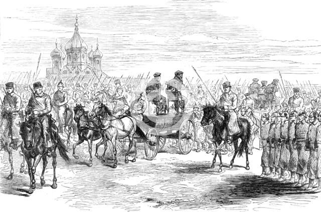 The Conspiracies in St. Petersburg: the Nihilists carried to execution, 1881. Creator: Unknown.