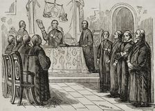 The conspiracy of El Escorial (1807): The El Escorial ruling, Spain, (1851). Creator: Unknown