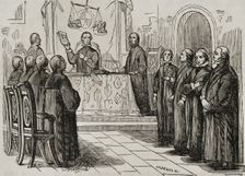 The conspiracy of El Escorial (1807): The El Escorial ruling, Spain, (1851). Creator: Unknown