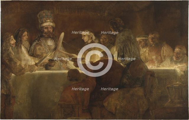 The Conspiracy of the Batavians under Claudius Civilis, 1662. Artist: Rembrandt van Rhijn (1606-1669)