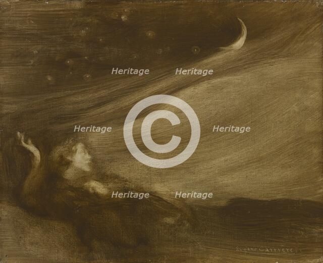 The Contemplator, 1901. Creator: Eugène Carrière (French, 1849-1906).