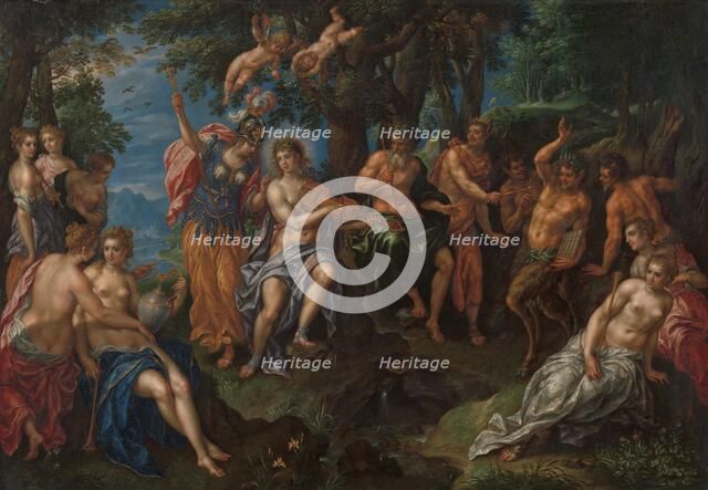 The Contest between Apollo and Pan, c.1600-c.1615. Creator: Hendrik de Clerck.