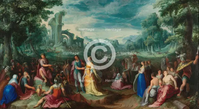 The Continence of Scipio, 1600. Creator: Karel van Mander I.
