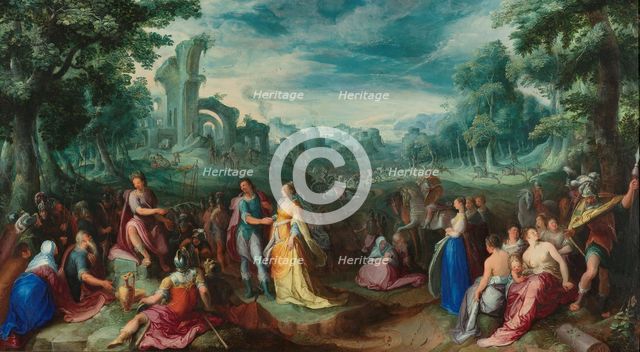 The Continence of Scipio, 1600. Creator: Karel van Mander I.