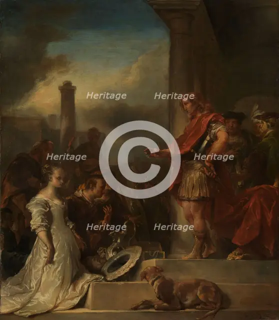 The continence of Scipio, 1672. Creator: Joan van Noort.
