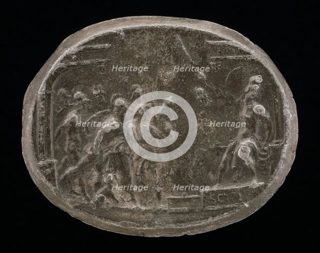 The Continence of Scipio [original sense], c. 1540. Creator: Giovanni Bernardi.