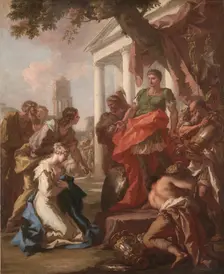 The Continence of Scipio, c. 1710. Creator: Giovanni Antonio Pellegrini (Italian, 1675-1741)