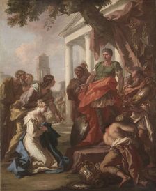 The Continence of Scipio, c. 1710. Creator: Giovanni Antonio Pellegrini (Italian, 1675-1741)