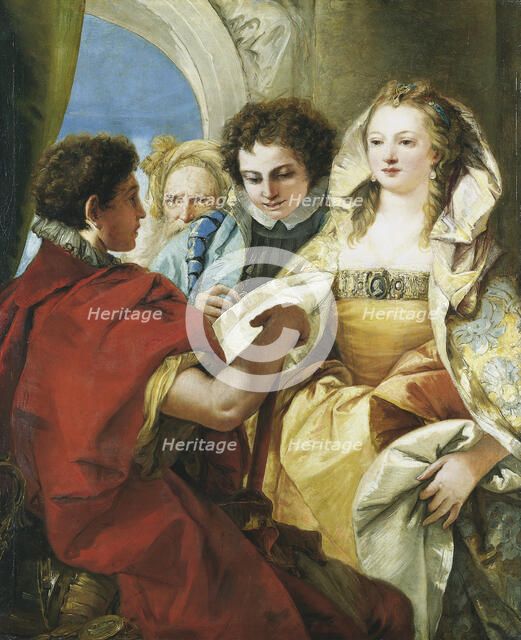 The Continence of Scipio, c1751. Creator: Giovanni Domenico Tiepolo.