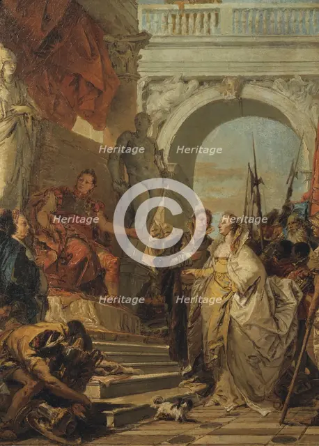 The Continence of Scipio, early-mid 18th century. Creator: Giovanni Battista Tiepolo.