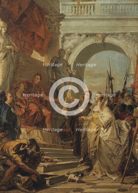 The Continence of Scipio, early-mid 18th century. Creator: Giovanni Battista Tiepolo.
