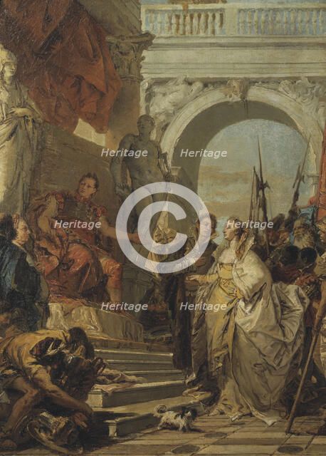 The Continence of Scipio, early-mid 18th century. Creator: Giovanni Battista Tiepolo.