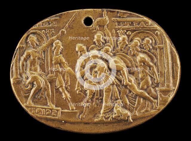 The Continence of Scipio [reversed sense]. Creator: Giovanni Bernardi.