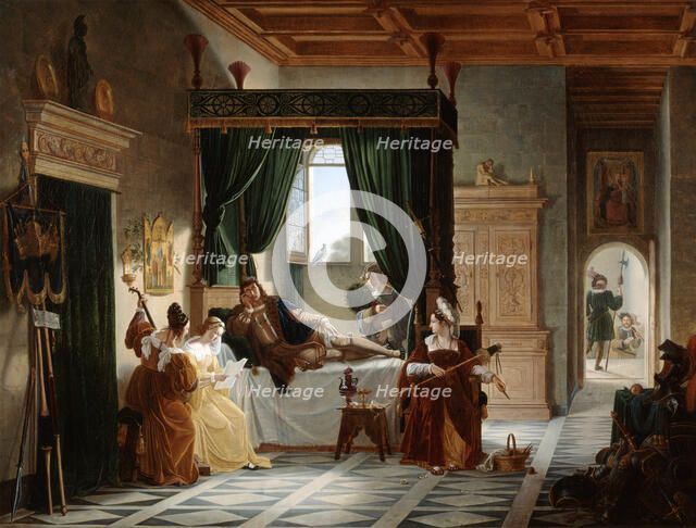 'The Convalescence of Bayard', c1796-1842. Artist: Pierre Henri Revoil