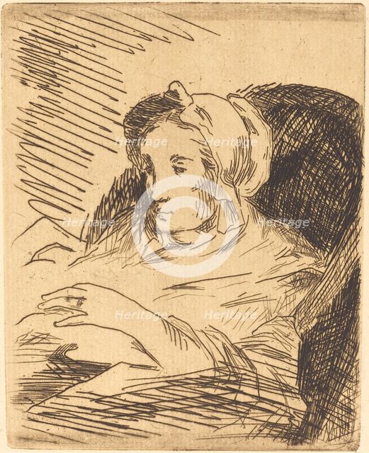 The Convalescent (La convalescente), 1876/1878. Creator: Edouard Manet.