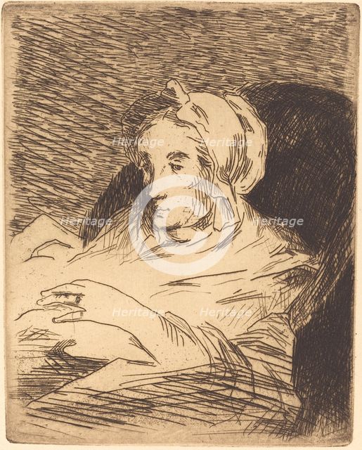 The Convalescent (La convalescente), 1876/1878. Creator: Edouard Manet.