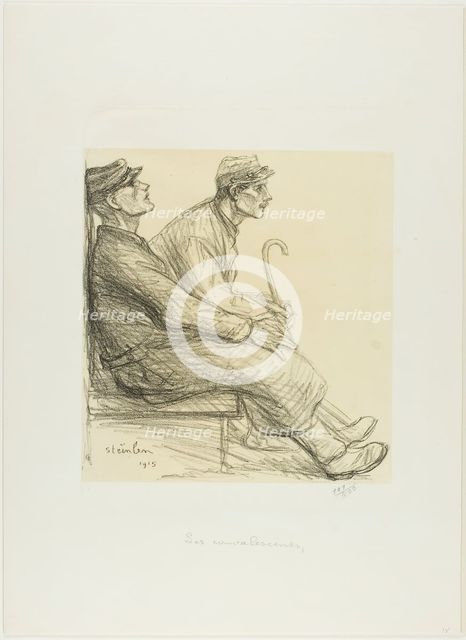 The Convalescents, 1915. Creator: Theophile Alexandre Steinlen.
